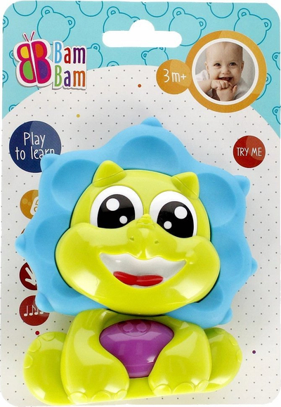 Музичка играчка BAM BAM Musical Dino 482380, со светла, многуобоена