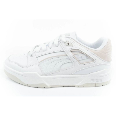 Atlete Puma Slipstream M 38854902, lëkurë natyrale, shollë e lartë, të bardha