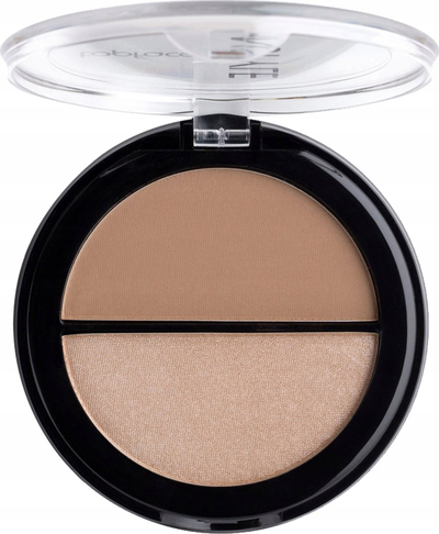 Paletë konturimi dhe highlighter Topface, 02, dy nuanca, ngjyrë nude