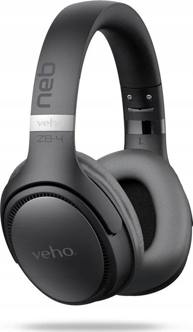 Kufje pa tela Veho ZB-4 NEB, Bluetooth 5.3, 36 orë bateri, të zeza