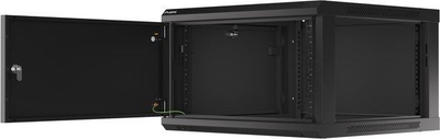 Kabinet muror Lanberg WF01-6606-00B 19" 6U, 60 kg, 600x600x379 mm, i zi