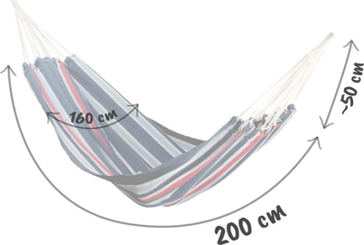 Luhatëse Sofotel Hammock, për 1 person, 200x160cm, e kaltër e errët