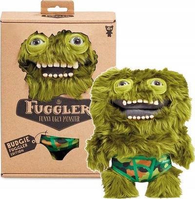 Lodër pelushi Fuggler Budgie Edition Count Underoo Mcgoo, 22cm, përbindësh, jeshile