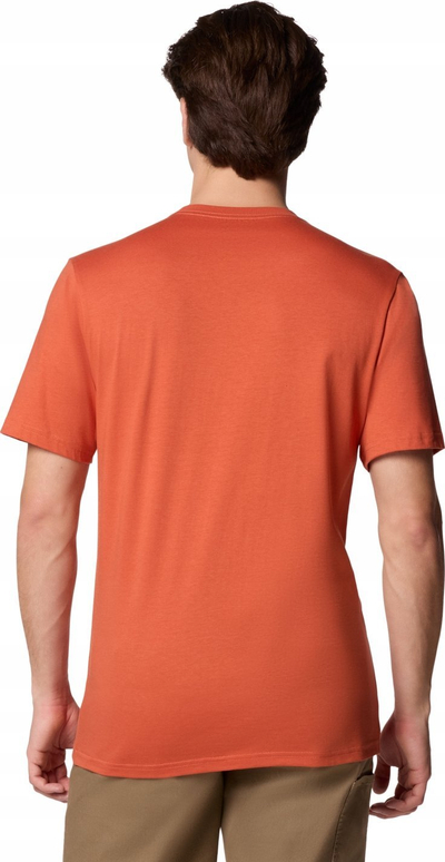 Bluzë Columbia CSC Basic Logo SS Tee, pambuk poliestër, për burra, portokalli
