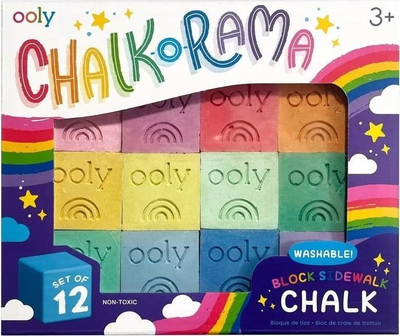 Shkumsa trotuari Ooly Chalk O Rama, set me 12 copë, shumëngjyrësh