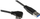 Kabllo USB StarTech.com 0.5m, USB 3.0 në Micro USB me kënd, 5 Gbps, i zi