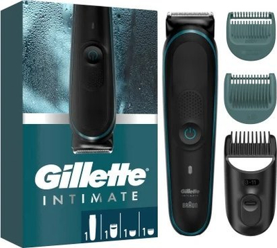 Trimer intim Gillette INTIMATE i5, pa tel, i papërshkueshëm nga uji, gri