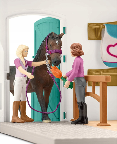 Set lojrash Schleich Tack Shop, 38 pjesë, plastik