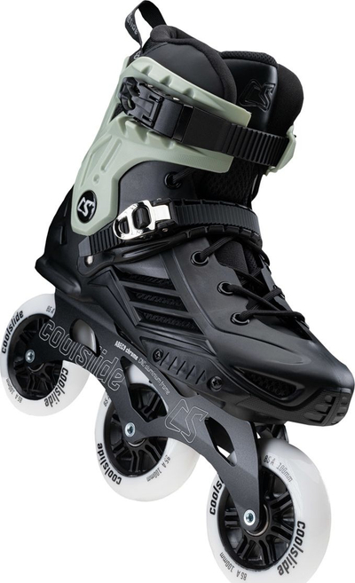 Patina inline Coolslide Hulst 92800398252, rrota 100 mm 85A, ABEC 9, e zezë jeshile
