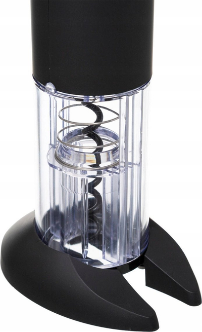 Set aksesorësh për verë Black Bartender, 3 copë, plastikë, i zi