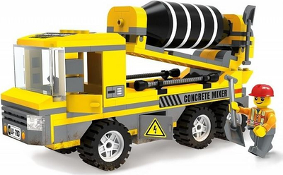 Set blloqesh Blocki MyCity Concrete Mixer KB0226, 217 copa, 6+ vjeç, i verdhë