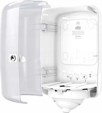 Dispenser letre Tork Mini Wipe M3, për mur, plastik, i bardhë