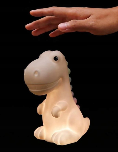 Llampë nate Dhink Dino, LED, me bateri që rikarikohet, e bardhë