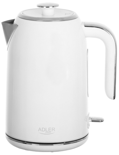 Ibrik elektrik Adler AD 1341, 1.7L, 2200W, i bardhë