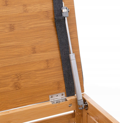 Stol ruajtës 5FIVE Bamboo Storage Bench, 35L, 35x35x49cm, ngjyrë natyrale