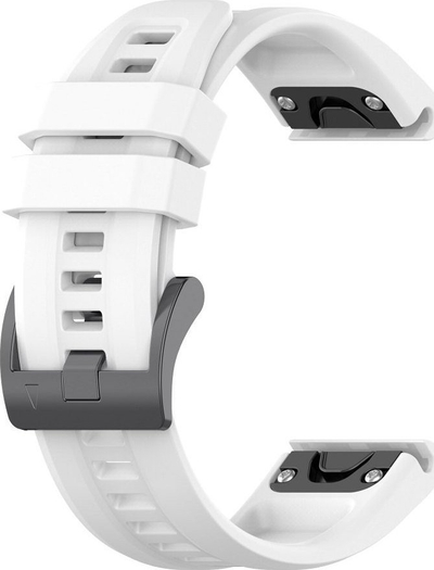 Rrip silikoni për Garmin Fenix 3 5X 6X 7X, me kapje të shpejtë, i bardhë