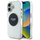 Футрола за телефон Guess IML Metal Circle MagSafe за iPhone 16 6.1", TPU PC, транспарентна