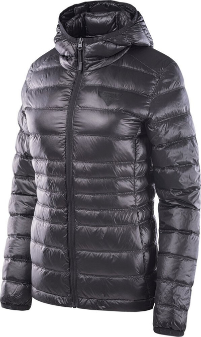 Xhaketë për goca Iguana Marcha Jacket W 92800439343, me pupla pate, me kapuç, e zezë
