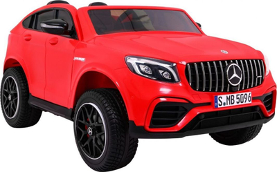 Makinë elektrike për fëmijë Mercedes GLC 63S, 12V, dy vende, e kuqe