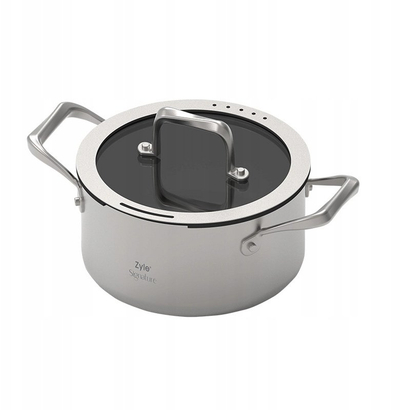 Tenxhere çeliku Zyle Signature ZY1620CS, 3.2L, inox, argjendi