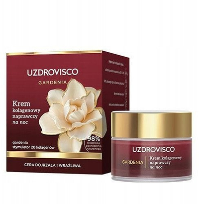 Krem nate për fytyrë Dermika Uzdrovisco Gardenia Collagen Repair, 50ml, rigjenerues
