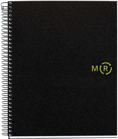 Блок за белешки Miquelrius Polypropylene Recy, A5, 80 листови, црн