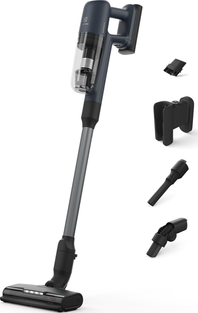 Fshesë me korent Electrolux 700 Ultimate EP71UB14DB, pa kabllo, 50 min bateri, blu e errët
