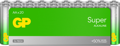 Bateri alkaline GP Batteries Super Alkaline GP15A AA, njëpërdorimëshe, 1.5V