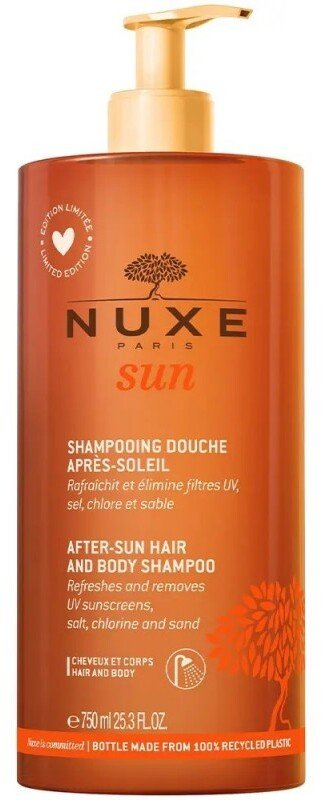 Shampo trupi edhe flokësh Nuxe Sun After Sun, 750 ml, me erë portokalli edhe vanilje