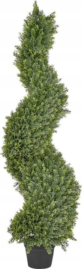 Bimë artificiale Beliani Cypress Spiral Tree, 126 cm, dekor, e gjelbër