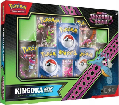 Set letra Pokemon TCG Shrouded Fable Greninja EX, 5 booster packs, koleksion special