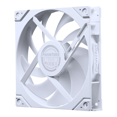 Ventilatorë PC Phanteks M25 Gen2, 140mm, DRGB PWM, të bardhë