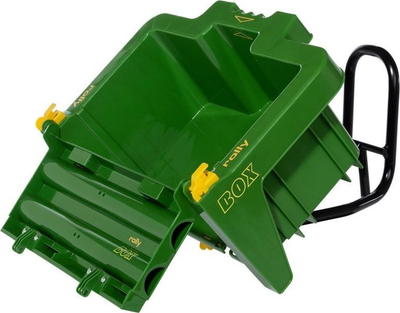 Karrocë lodër Rolly Toys HaulBox, shtesë për traktorë me pedale, plastike, jeshile