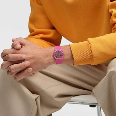 Orë dore për femra SWATCH, rozë