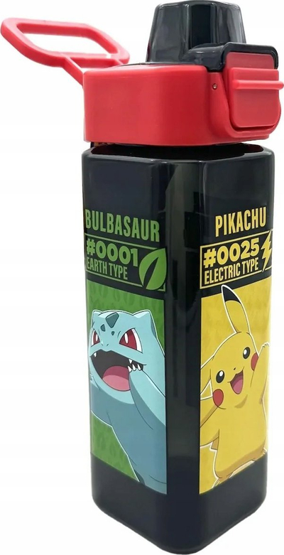 Shishe uji për fëmijë Kids Licensing Pokémon, katrore, plastike, shumëngjyrëshe