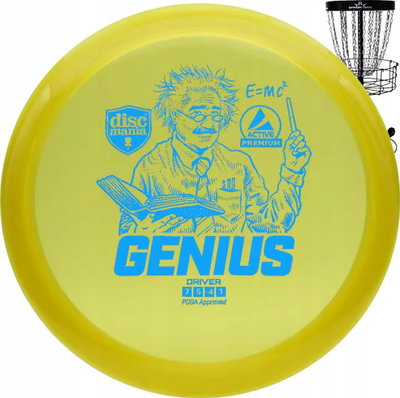 Disk golf Discmania Genius Active Premium, fairway driver, rreth 170 g, blu