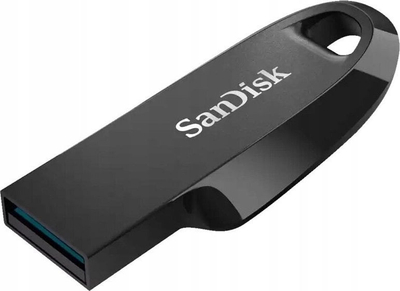 USB SanDisk Ultra Curve, 128GB, USB 3.2 Gen 1, e zezë