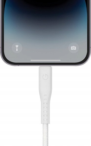 Kabllo Energea Cable Flow USB C në Lightning C94, 1.5m, 60W 3A PD, e bardhë