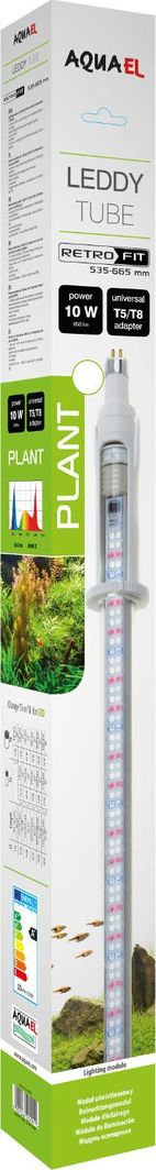 Llampë LED për akuarium Aquael Leddy Tube Plant 2.0, 10W, 41.5cm
