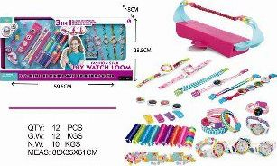 Set lodër DIY Charming Girl, 80 copë, për orë dhe byzylykë, shumëngjyrësh