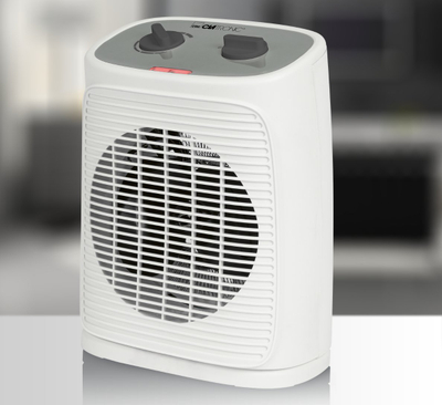 Ngrohës me ventilator Clatronic HL 3762, 2 shkallë ngrohjeje, funksion ajri i ftohtë, i bardhë