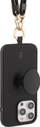 Mbulesë telefoni JE Just Elegance 3n1 PopGrip për iPhone 15 Pro 6.1", TPU, e zezë
