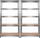 Rafte metalike për magazinim Home, 5 rafte, mban 875 kg, gri