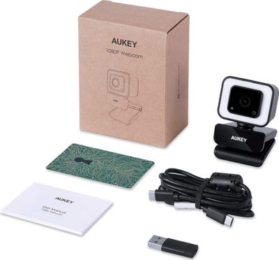 Webkamera AUKEY PC-LM6 Stream Series, Full HD, me ring light