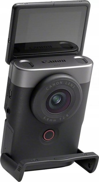 Камера за влог Canon PowerShot V10 Vlogging Kit, 4K, леќа 19mm, сребрена