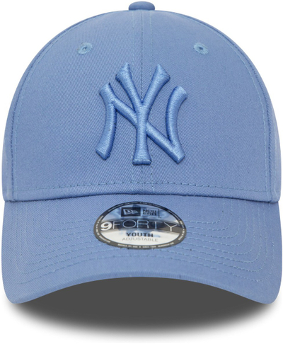 Kapelë për fëmijë New Era 9FORTY MLB New York Yankees, pambuk, e kaltër