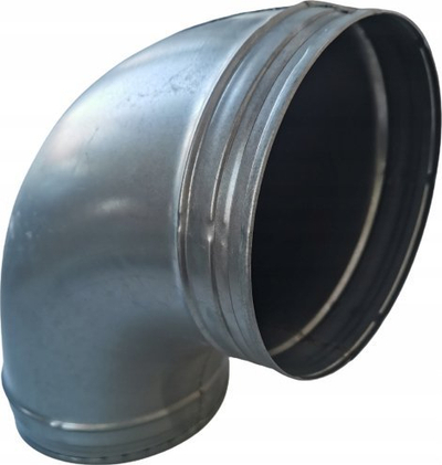 Gyp këndor ventilimi SpiroFlex Elbow DN 200, 90°, çelik i galvanizuar
