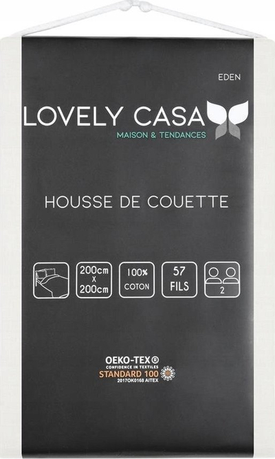 Mbulese jorgani LOVELYCASA STOF, 200 x 200 cm, 100% pambuk, krem