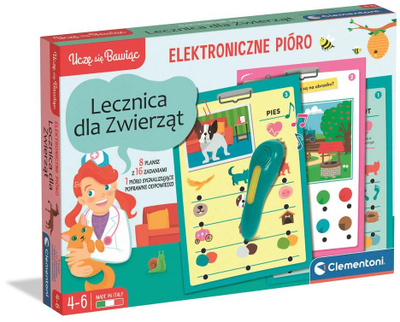 Lojë edukative Clementoni Talking Pen Animal Clinic, 500 pyetje