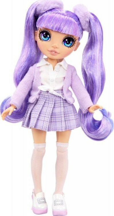 Kukull MGA Rainbow High Junior Fashion - Violet Willow, 22 cm